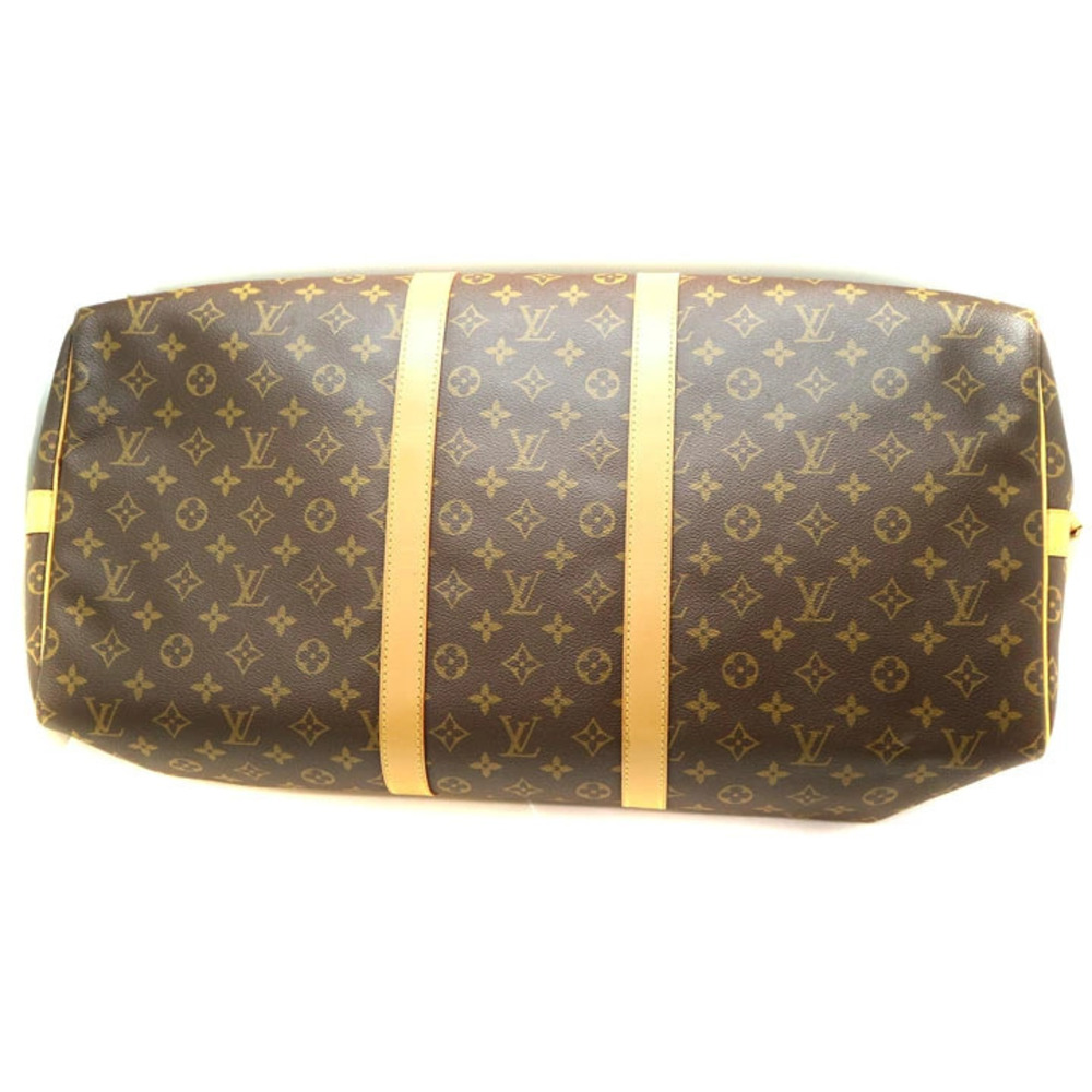 Louis Vuitton Keepall Boston Bandouliere Bag Travel Brown Canvas Monogram LV - Picture 5 of 6